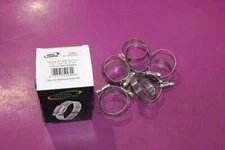 Box of 10 Ideal Tridon Hose Clamps. 1 1/4" - 2 1/4". Part 5028051.