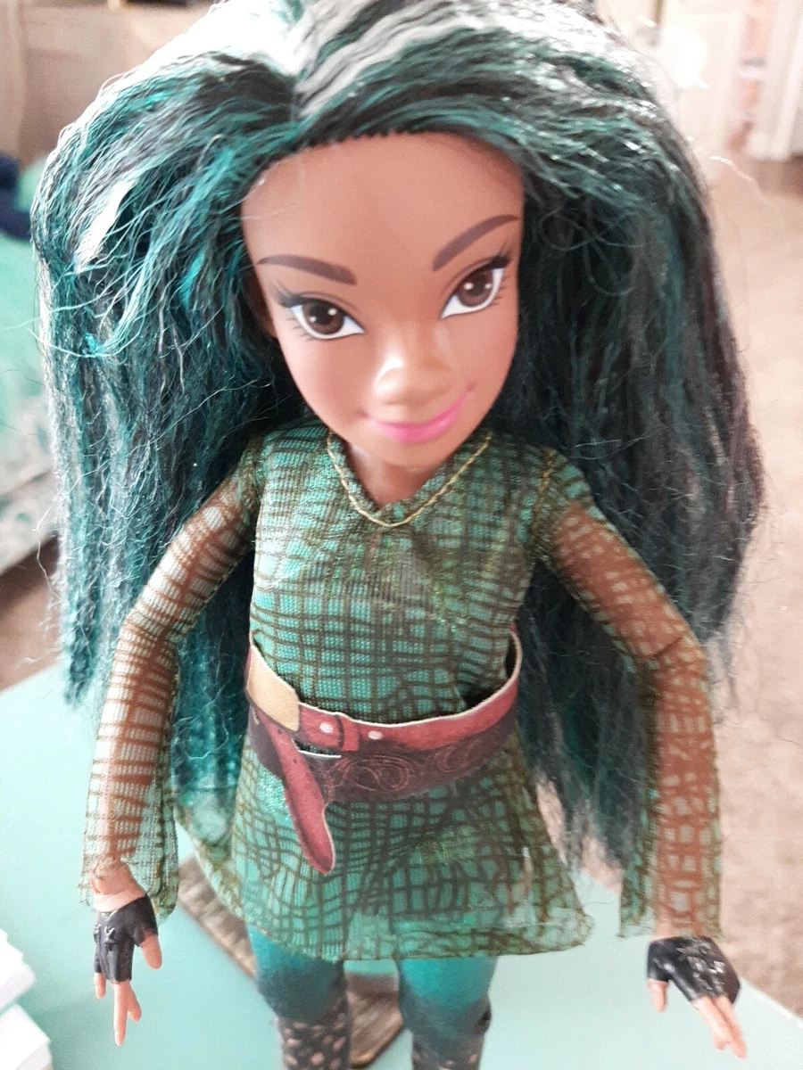 Descendants Uma custom american girl doll blue hair and brown eyes