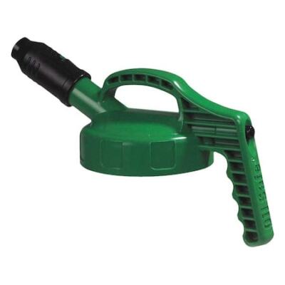 Oil Safe 100505 Stumpy Spout Lid,W/1 In Outlet,Mid Green