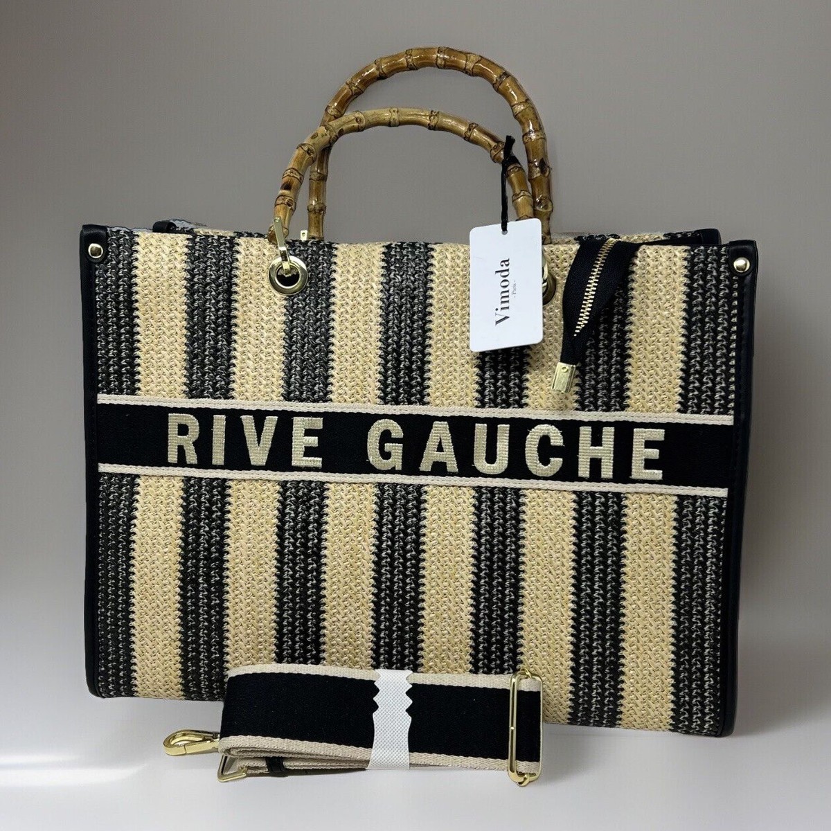 美品　トートバッグ　RIVE GAUAHE リヴゴージュ　バッグ　千鳥柄 千鳥柄トートバッグ（トートバッグ）｜KOBE LETTUCE