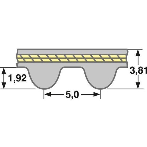 Zahnriemen GT3 410 5MGT 15 GATES POWERGRIP GT3 - Bild 2 von 3
