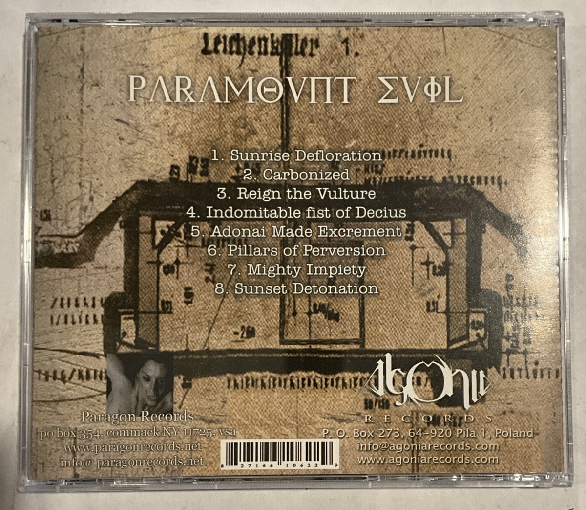 Impiety – Paramount Evil CD 2004 Agonia Records [Original] *PL NEW