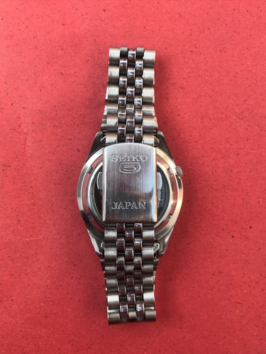 Vintage Seiko 5 Automatic 21 Jewels 7s26-00X0 Day/Date Japan Men's Watch - 第 16/17 張圖片