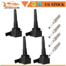 4 Ignition Coils and 4 Spark Plugs for Cadillac CT4 Chevy Blazer 2.0L 2020-2021