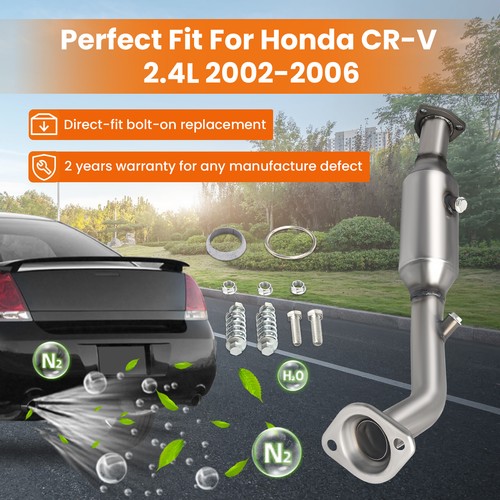 New Catalytic Converter fit for 2002 2003 2004 2005 2006 Honda CR-V 2.4L 16167 - Picture 2 of 12