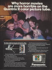 Televisore a colori Panasonic Quintrix II 1977 pubblicità stampa d'epoca