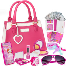 Play Purse for Little Girls, Princess Pretend Play Girls Toys for 3 4 5 6 7 8...
