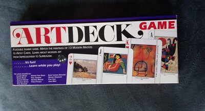 Vintage 1993 Aristoplay Artdeck Bridge Playing Cards - content sealed / unbenutzt 