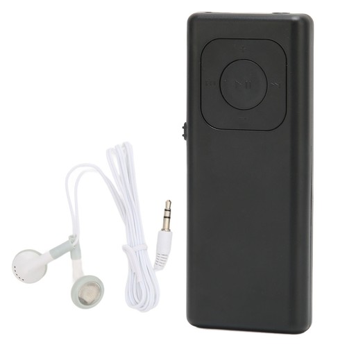 (Black) MP3 Player Portable Music Player With Built In Speaker Ultra Slim Fit - Picture 23 of 23