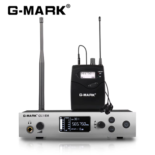 Wireless in Ear Monitor System G5.1IEM UHF Mono Single Channel Frequencies Sele