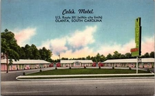 Cole's Motel, U.S. Route 301 Olanta SC Vintage Postcard Q77