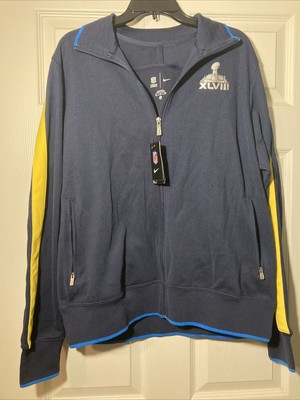 NFL Super Bowl XLVIII 2013 Zip Up Jacket Ravens Vs 49ers NWT 