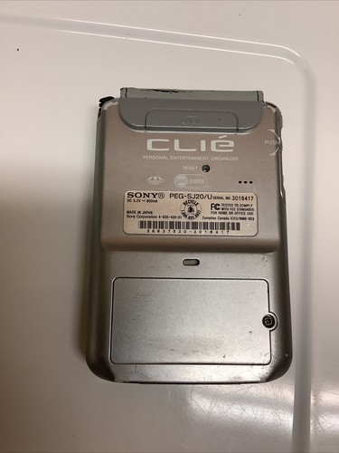 Sony Clie PDA Palm Power PEG-SJ20/U With PEGA-AC10 Power Adapter & More - Picture 6 of 12