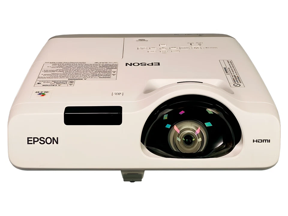 Epson PowerLite 520 3LCD Projector Short-Throw 2700 ANSI H674A HDMI w/bundle - Image 2 of 4