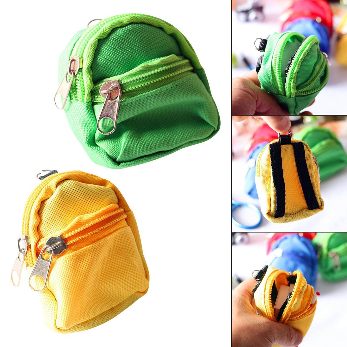 Miniature Backpack For Dolls Diy Original Rainbow 24cm Middle