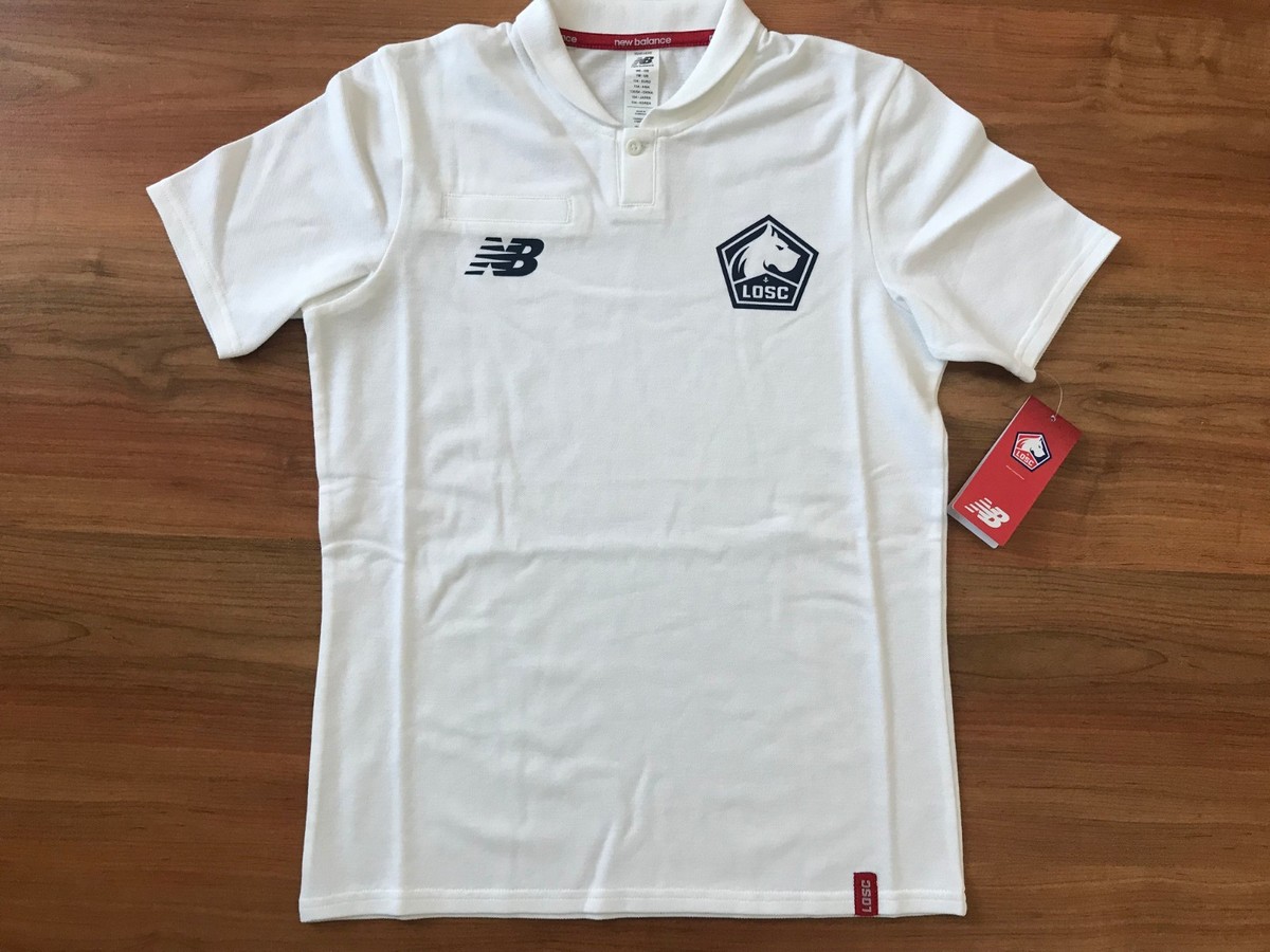 NEW Boys NEW BALANCE LOSC LILLE POLO Shirt (age8-9) UK
