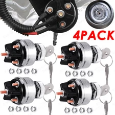 4Pack Universal Ignition Key Starter Switch With 2 Keys For Car Truck Tractor