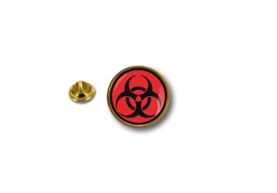 Anstecknadel Pin Abzeichen Metall Biker Motard Outbreak Biohazard Zombie r4