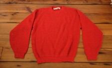 Vintage 80s Le Tigre USA Made Chunky Soft Acrylic Crewneck Womens Sweater L/XL