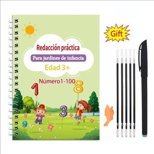 Sank Copybooks Stift Magic Copy Book Kostenlos Wischen Kinder Kids Schreiben Sticker - Bild 39 von 40