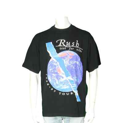 90s Vintage Rush Test for Echo 1996-97 Tour Band Single Stitch T 
