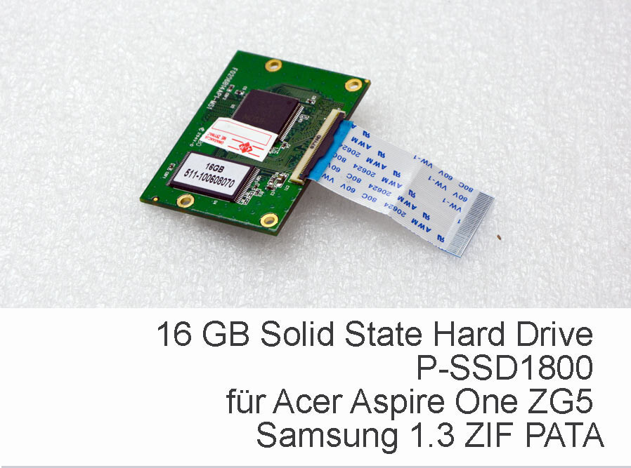 16GB IDE ZIF SSD Samsung Hard Disc P-SSD1800 Shockproof