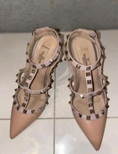 Escarpins Valentino Garavani sandales 35 beige authentique femmes d'occasion - Photo 1/6