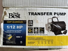 Do It Best Water Pump 47307 Garden Hose Mini Utility Transfer Pump Electric