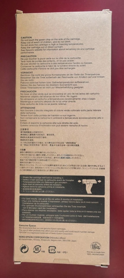 07-2015 GENUINE EPSON T606C LIGHT MAGENTA 220ml K3 INK STYLUS PRO 4800 - Image 3 of 3