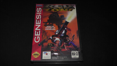 Red Zone Sega Genesis CIB Complete Console System