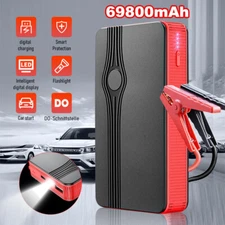 69800mAh Car Auto Jump Starter Booster 12V Power Bank Battery Charger Portable