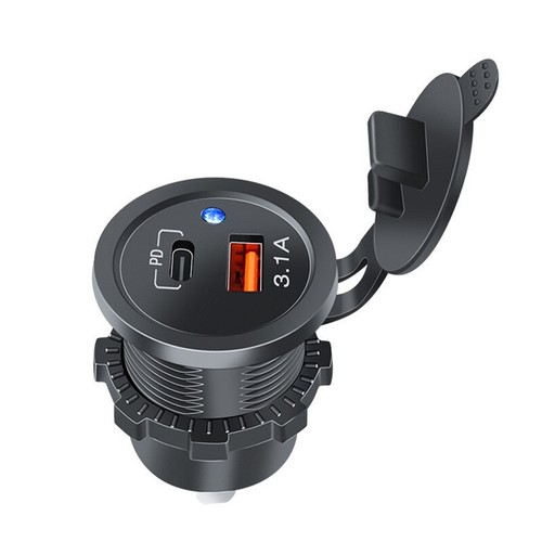 Type-C PD+QC 3.1A USB Car Charger Socket Adapter Power Campervan Charging 12V XY - Picture 5 of 7