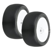 Pro-Line 9064-033 Slide Lock Off-Road 1:8 Buggy Tires Wht Whls 2 : Front / Rear