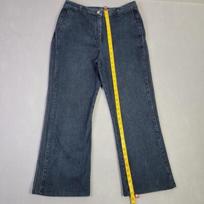St. John Sport by Marie Gray Jean Women 12 High Rise Wide Leg