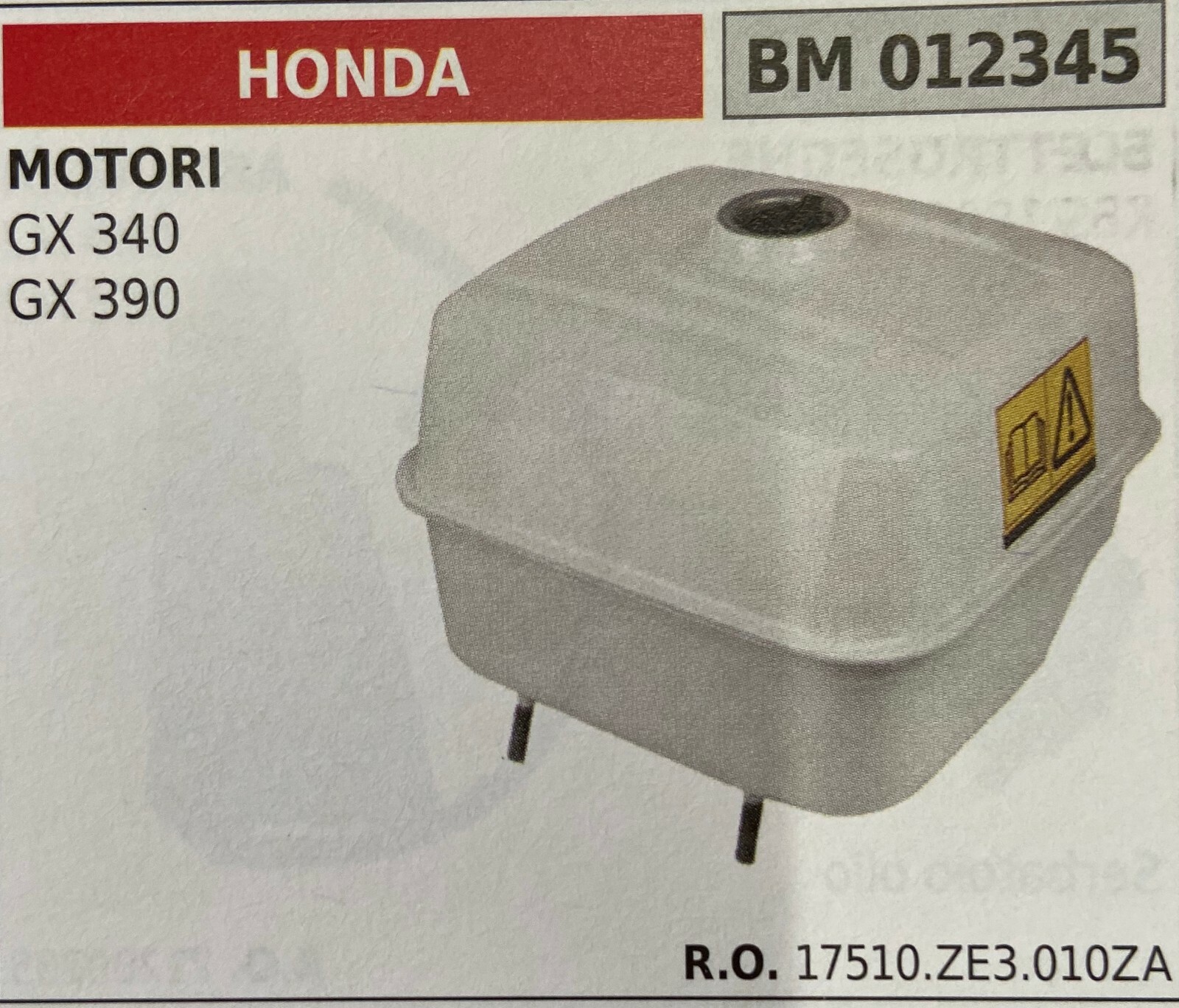 BRUMAR SERBATOIO HONDA BM012345