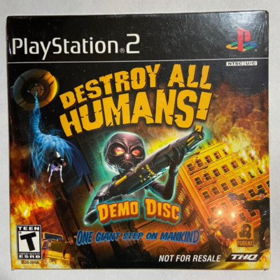 NEW ORIGINAL FACTORY SEALED PLAYSTATION PS2 DEMO DISC DESTROY ALL HUMANS