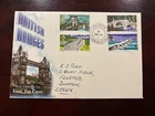 United Kingdom 1968 - British Bridges FDC with stamps set Felsted, Dunmow, Essex