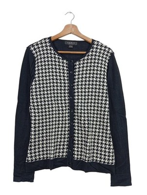 AUGUST SILK Cardigan Damen Jacke Gr. DE 40 schwarz-weiß Casual-Look