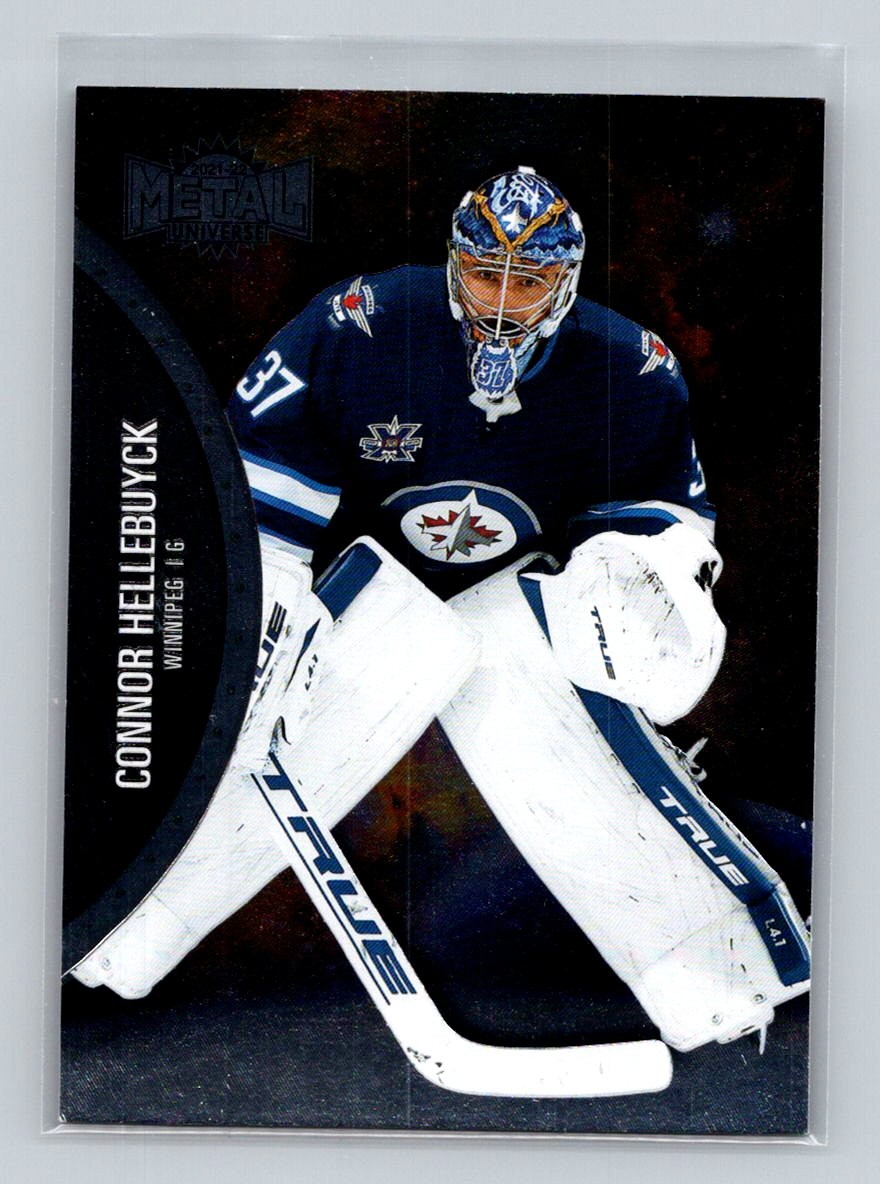 2021-22 SkyBox Metal Universe #85 Connor Hellebuyck