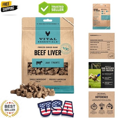 Freeze Dried Dog Treats | Beef Liver, Single Ingredient |  Quality | Grain Fr...