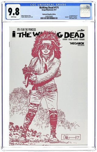 The Walking Dead #171 Pink Sketch Variant - 2017 - CGC 9.8 - Charles Adlard