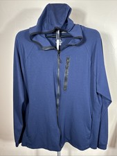 MEMBER'S MARK Men's Premium Stretch Luxe Full Zip Hoodie Navy Blue Size L