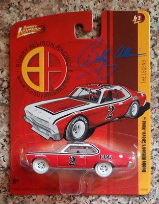 JOHNNY LIGHTNING FOREVER 64 R2 BOBBY ALLISON'S CHEVY NOVA WHITE LIGHTNING RARE!