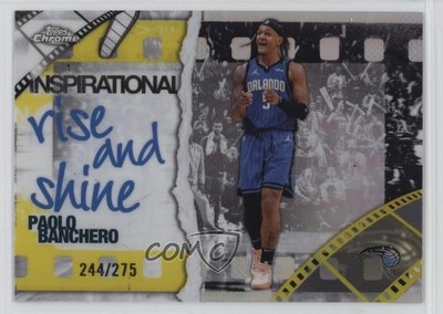 2025 Topps Chrome Inspirational Yellow Refractor /275 Paolo Banchero #IP-16 0lr2