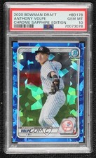 2020 Bowman Chrome Draft Sapphire Edition Anthony Volpe PSA 10 GEM MT gh4