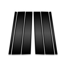 6pc Carbon Fiber Pillar Post Covers For 2002-2010 Ford Explorer 6pc Carbon Fiber Pillar Post Covers For 2002-2010 Ford Explorer