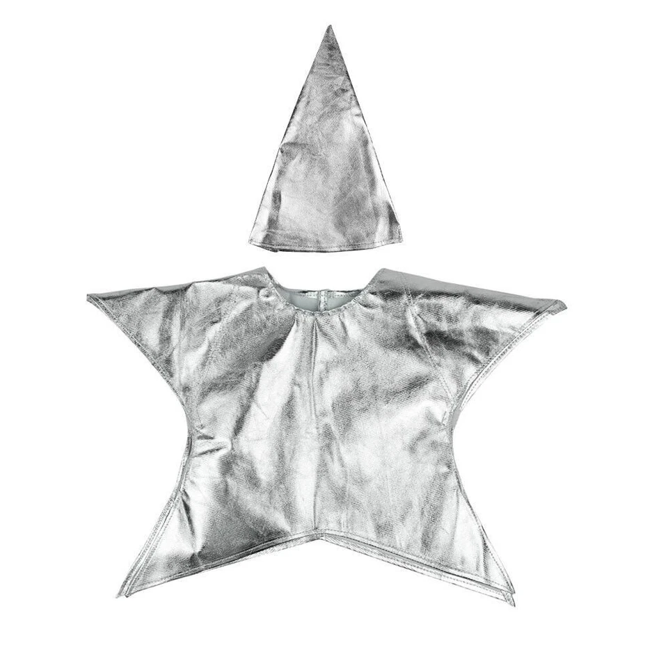 Children Star Costume Christmas Nativity Kid Boys Girls Stars Fancy Dress Outfit - Image 2 of 4