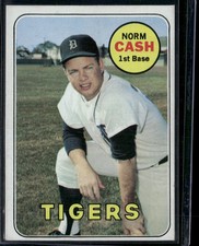 1969 Topps NORM CASH #80 (EX)