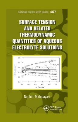 Surface Tension and Related Thermodynamic Quantities of Aqueo... - 9780367379476