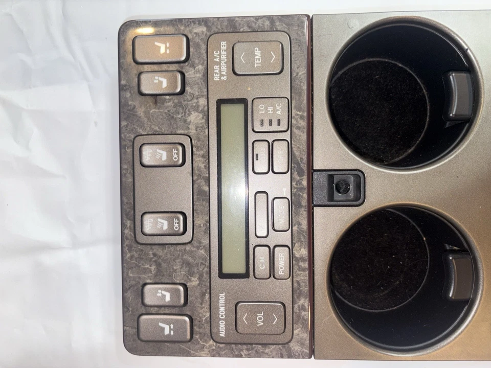 LEXUS LS430 2001-2004 INTERRUPTOR DE AIRE ACONDICIONADO TRASERO CLIMATIZADOR ASIENTO CONSOLA DE CONTROL OEM Foto 2 de 4